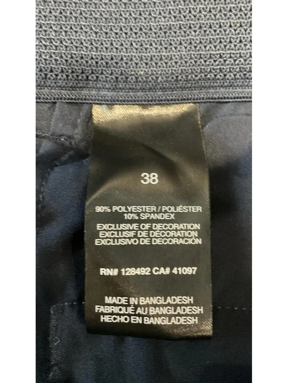 Greg Norman Mens Dark Blue Golf Shorts Size 38